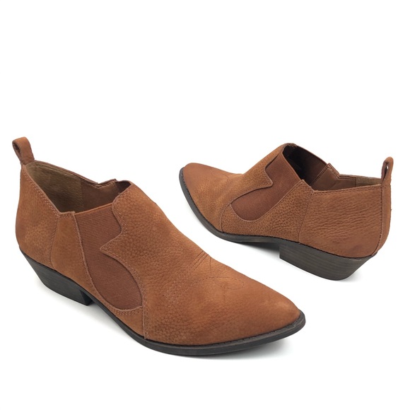 LUCKY BRAND WESTERN ANKLE BOOTIES BOHO SIZE 8.5 - Picture 1 of 7